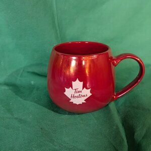 Tim Hortons coffee mugs.